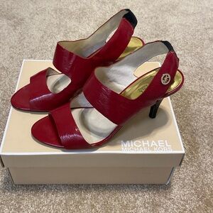 Michael Kors red high heels